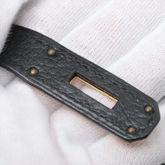 Hermes Birkin 35 Ardennes Noir D Square Stamp