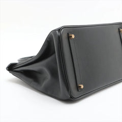 Hermes Birkin 35 Ardennes Noir D Square Stamp