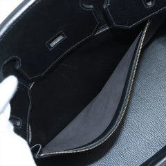 Hermes Birkin 35 Ardennes Noir D Square Stamp