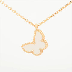 Van Cleef & Arpels Sweet Alhambra Papillon Mother of Pearl Necklace 2022