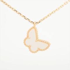 Van Cleef & Arpels Sweet Alhambra Papillon Mother of Pearl Necklace 2022