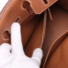 Hermes Birkin 25 Togo Gold PHW K Stamp