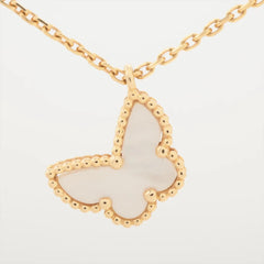 Van Cleef & Arpels Sweet Alhambra Butterfly Mother of Pearl Necklace