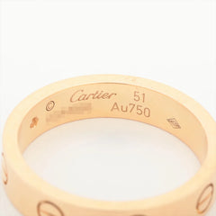 Cartier Love Ring Small Model One Damond Ring Size 51