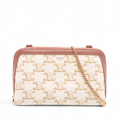 Celine Triomphe Clutch with Chain
