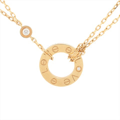 Cartier Love Pendant 2 Diamonds Necklace