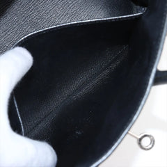 Hermes Birkin 25 Noir PHW R Square Stamp