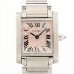 Cartier Small Model Tank Francaise Mother of Pearl Pink Watch W51028Q3