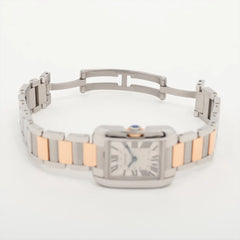 Cartier Tank Anglaise Pink Gold x Stainless Steel Watch W5310036