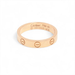 Cartier Small Model Love Ring 51