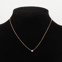 Cartier D'amour Small Model Diamond Necklace Pink Gold