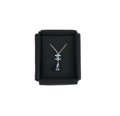 Chanel CC Pearl Teardrop Necklace Blue Costume Jewellery