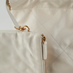 Chanel 22 Medium White
