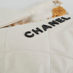 Chanel 22 Medium White