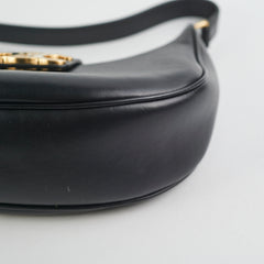 Celine Triomphe Black Calfskin Shoulder Bag