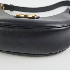 Celine Triomphe Black Calfskin Shoulder Bag