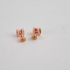 Hermes Mini Pop H Earring Rose Dragee