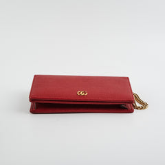 Gucci Red Wallet On Chain WOC