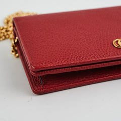 Gucci Red Wallet On Chain WOC