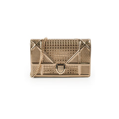 Christian Dior Diorama Wallet On Chain Gold WOC