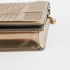 Christian Dior Diorama Wallet On Chain Gold WOC