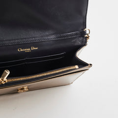Christian Dior Diorama Wallet On Chain Gold WOC