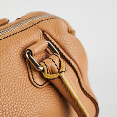 Chanel Boston Beige Caviar Shoulder Bag