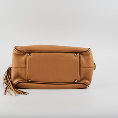 Chanel Boston Beige Caviar Shoulder Bag