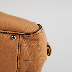 Chanel Boston Beige Caviar Shoulder Bag