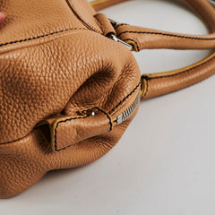 Chanel Boston Beige Caviar Shoulder Bag