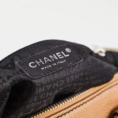 Chanel Boston Beige Caviar Shoulder Bag