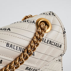 Gucci X Balenciaga Collab Marmont Small White