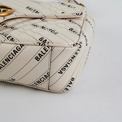 Gucci X Balenciaga Collab Marmont Small White