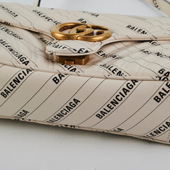 Gucci X Balenciaga Collab Marmont Small White