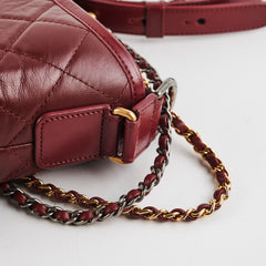 Chanel Small Gabrielle Dark Red