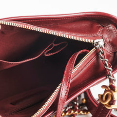 Chanel Small Gabrielle Dark Red