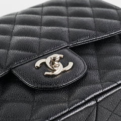 HOLD Chanel Classic Double Flap Jumbo Caviar Black