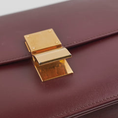 Celine Medium Box Burgundy Crossbody Bag
