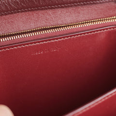 Celine Medium Box Burgundy Crossbody Bag