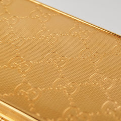Gucci Gold Monogram Clutch