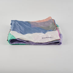 Chanel Multicolour CC Logo Scarf