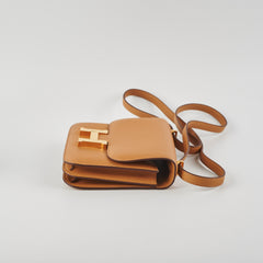 Hermes Mini Constance 18 Biscuit Z Stamp
