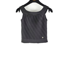 Chanel Knit Top Black Size 34