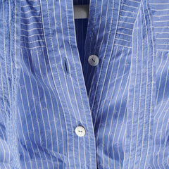 Louis Vuitton Slesveless Lavaliere Blouse Blue Size 34