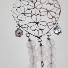 Christian Dior Heart Pink Clip On Earrings Costume Jewellery