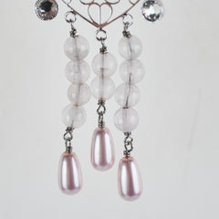 Christian Dior Heart Pink Clip On Earrings Costume Jewellery