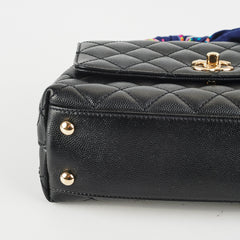 Chanel Small Coco Handle Caviar Black