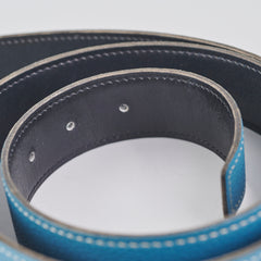 Hermes Constance Reversible Belt 30mm (Blue/Black)