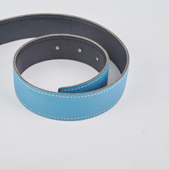 Hermes Constance Reversible Belt 30mm (Blue/Black)