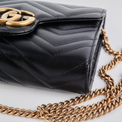 Gucci Marmont Wallet On Chain Woc Black